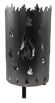 Feuertonne Feuerschale Feuersäule Motiv Flamme Ø 30 x H 50 cm